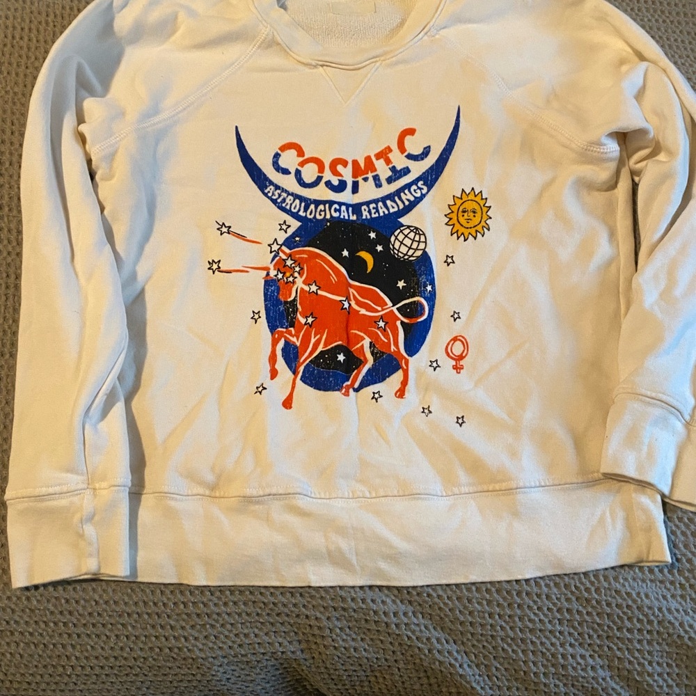 MOTHER Cream Sweatshirt